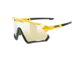 Uvex Sportstyle 228 cyklistické brýle Sunbee Black Mat/Mirror Yellow