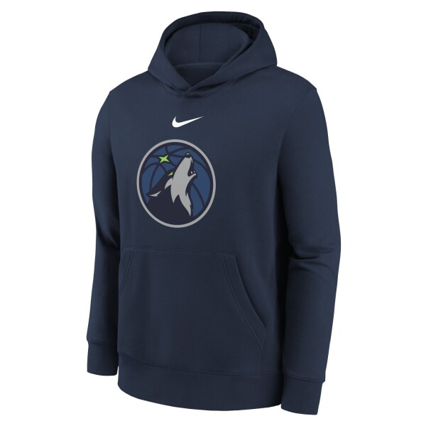 Nike Dětská mikina Minnesota Timberwolves NBA Logo Club Hoodie Navy (YOUTH)