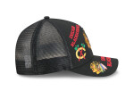New Era Pánská kšiltovka Chicago Blackhawks NHL 9FORTY M-Crown A-Frame Trucker All Over