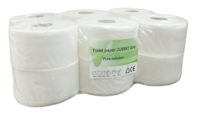 Toaletní papír JUMBO 190 mm, 2-vrstvý, 12ks
