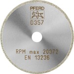 PFERD 68407503 D1A1R 75-2-10 D 357 GAD diamantový řezný kotouč Průměr 75 mm Ø otvoru 10 mm Duroplast , Technická keramika 1 ks