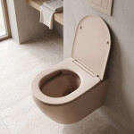 REA - Závěsná WC mísa Carlo Mini Tornado Mocca Matt REA-C4599