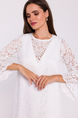 Dámské šaty S380 krémové - Stylove XXL