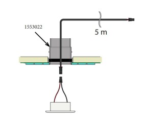 Cariitti Přídavná instalační trubka ke světlům NEO C1553022L