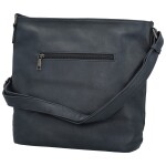 Stylová dámská koženková crossbody kabelka Herta, tmavě modrá