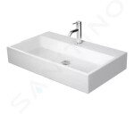 DURAVIT - Vero Air Umyvadlo 800x470 mm, bez přepadu, otvor pro baterii, WonderGliss, bílá 23508000411