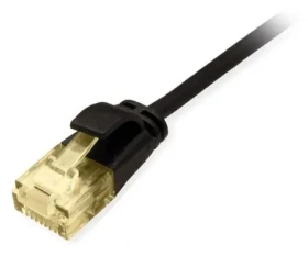 Equip SlimFlex černá / Patch kabel / Cat6a U/UTP / 0,5 m / PoE+ / LSZH (626902)