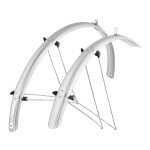 Blatníky FORCE 48 Aluflex 28" + V vzpěry, stříbrné