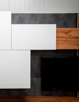 Nábytek Mikulík Obývací stěna CUBE č. 4 horní závěsný výklop š. 70 cm MIK-279367219
