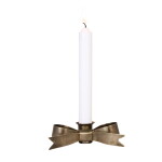 Strömshaga Kovový svícen Tove Bow Antique Brass, měděná barva, kov
