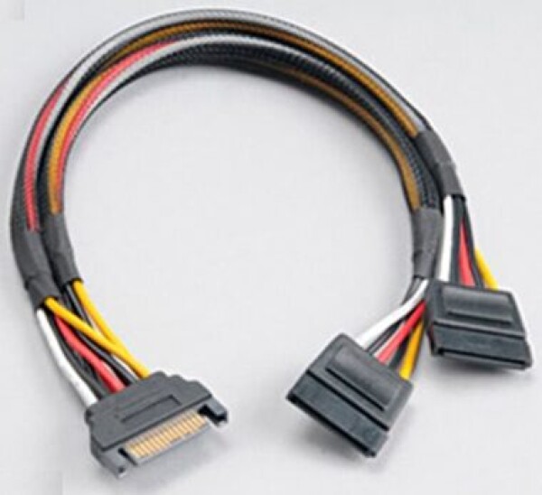 Akasa AK-CBPW05-KT02 SATA Strom-Y-kabel 30 cm / 2ks (AK-CBPW05-KT02)