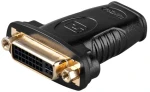 Goobay 68690 černá / Adaptér / HDMI na DVI-I / pozlacené konektory (68690)
