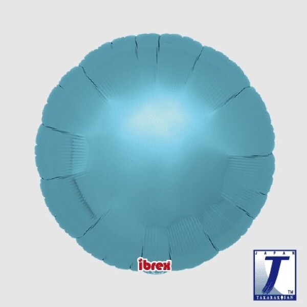 Balónek kruh světle modrý metalický 35 cm Balónek kruh světle modrý metalický 35 cm