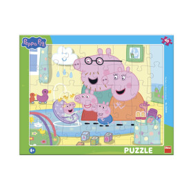 Puzzle deskové Peppa Pig: Sourozenci 40 dílků