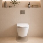 Mereo WC s integrovaným elektronickým bidetem, RIMLESS, 592x380x430 cm, keramické, vč. sedátka VSD110S2