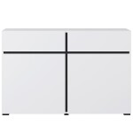 Komoda Cross 2D2S bílá/černá
