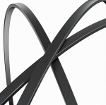 Erga Round, kulaté zrcadlo 40cm, černý rám, ERG-V01-ROUND-4040-BK
