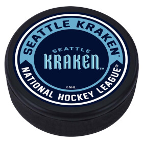 Mustang Puk Seattle Kraken NHL Textured Wordmark Puck