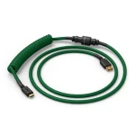 Glorious GMMK USB-C/USB-A kroucený kabel 1.4m zelená / pro klávesnice Glorious / 1x USB-C(M) / 1x USB-A(M) (GLO-KB-ACC-CBL-COIL-FGRN)