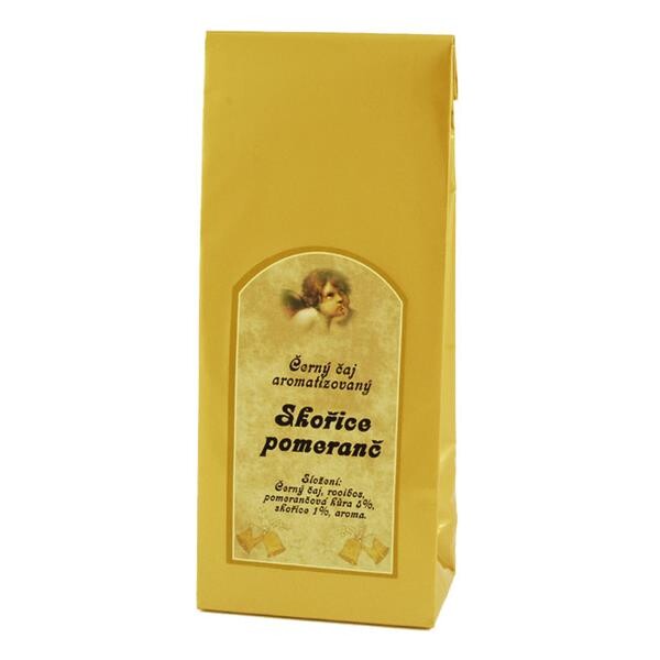 Sypaný černý čaj Skořice, pomeranč s Andělem 50g