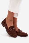 Dámské mokasíny s ozdobným detailem Ambria – čokoládové Velikost: 40