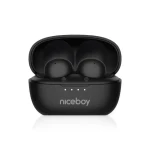 Niceboy Podsie 4 POP černá / Bezdrátová sluchátka s mikrofonem / Bluetooth 5.3 / IPX4 / nabíjecí pouzdro (podsie-4-pop-black)