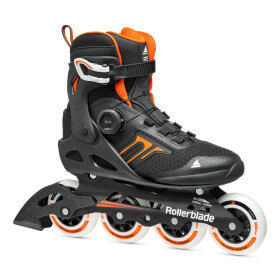 Kolečkové brusle Rollerblade Macroblade 90 Boa, Black/Orange Velikost EUR: 47 - 47,5