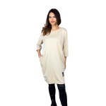 HOSH Dámské šaty Caspia Velikost: UNI, Barva: Béžová