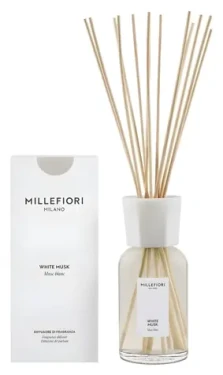 Millefiori Milano White Musk / Náplň do difuzéru / 500 ml / pudrová vůně (77DIMB)