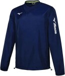 Mizuno Trad Rain Jacket Navy - Fotbalová bunda Mizuno Sendai Trad Rain Jacket P2EE755014 Velikost textilu: L