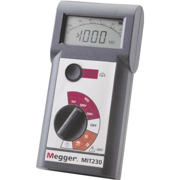 Megger MIT230-EN tester izolací 250 V, 500 V, 1000 V, 1000 MΩ