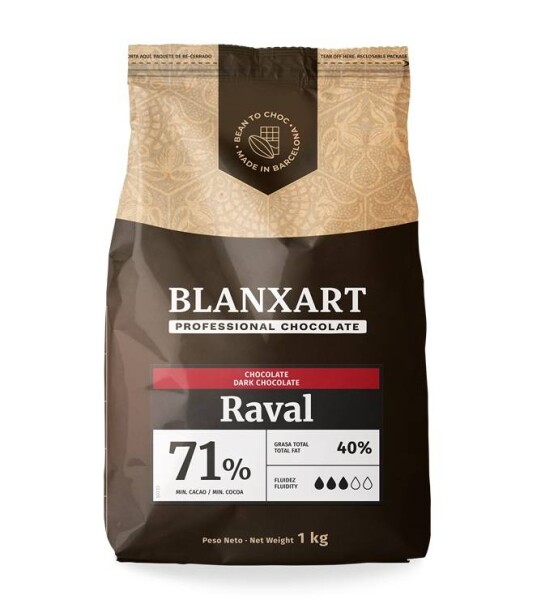 Blanxart Pravá hořká čokoláda Raval 71% (1 kg)