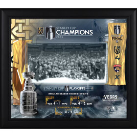 Fanatics Sběratelská plaketa - koláž Vegas Golden Knights 2023 Stanley Cup Champions Framed 15" x 17" Collage