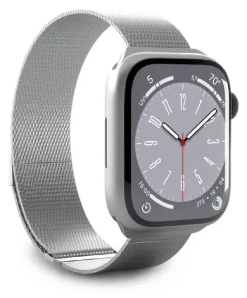 Puro Milanese stříbrná / Řemínek pro Apple Watch / 38/40/41 mm (PUMILAW40SIL)