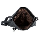 Příjemná dámská koženková crossbody s výraznou ozdobou Alice, černá