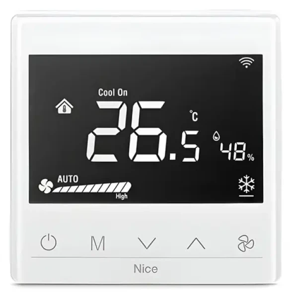 Fibaro Nice Fan2-Control bílá / Termostat / Z-Wave / Wi-Fi / 86x86 mm (FAN2-CONTROL)