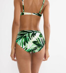 SUMMER PALM - Maxi-bikiny s vysokým krytím a nastavitelnými stranami Triumph GREEN COMBINATION 42