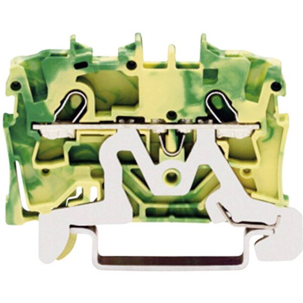 WAGO 2001-1207 svorka ochranného vodiče 4.20 mm pružinová svorka osazení: Terre zelená, žlutá 1 ks Box