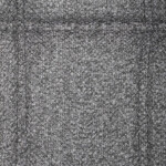 Židle jídelní, světle šedá látka, černý kov