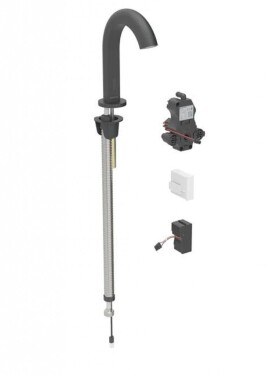 GEBERIT - Piave Elektronická umyvadlová baterie, síťové napájení, easy to clean, matná černá 116.182.14.1