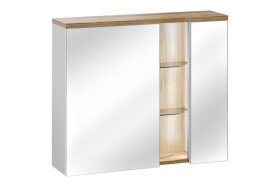 COMAD - Zrcadlová skříňka 80cm 2 dvířka BAHAMA WHITE 5907611648384