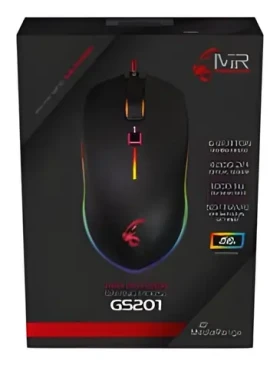 MediaRange MRGS201 černá / Herní myš / 4000 DPI / LED podsvícení / 6 tlačítek / USB (MRGS201)