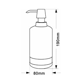 RIDDER - POSH dávkovač mýdla na postavení, mramor, béžová 2234519