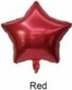 Fóliový balónek Hvězda červená - Moje party