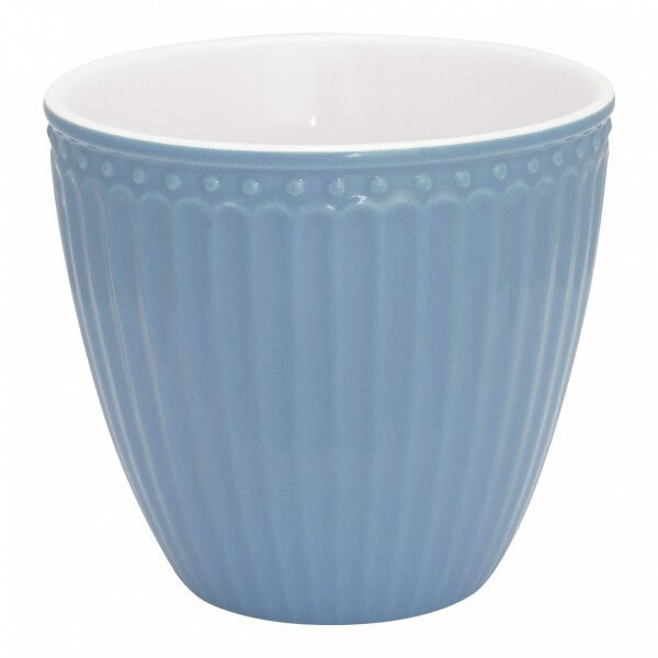 GREEN GATE Latte cup Alice Sky Blue 300 ml, modrá barva, keramika 300ml