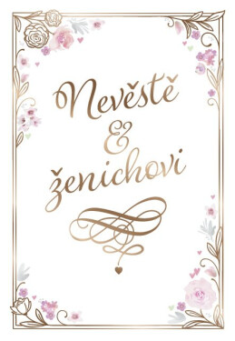 Svatební s květovaným rámečkem - Albi