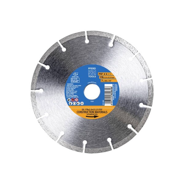 PFERD TOOLS 68300038 DS 178x2,0x22,23 START diamantový řezný kotouč Průměr 178 mm Ø otvoru 22.23 mm cihla, Železobeton, kámen, beton 1 ks