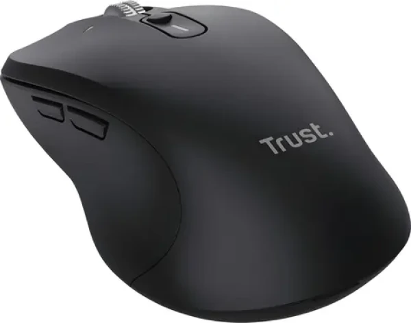Trust Ferro Hyperwheel černá / Myš / Bezdrátová USB + Bluetooth / 3200 DPI / 9 tlačítek (25673)