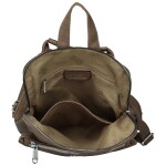 Trendy dámský koženkový kabelko-batoh Coveri Gitta, taupe