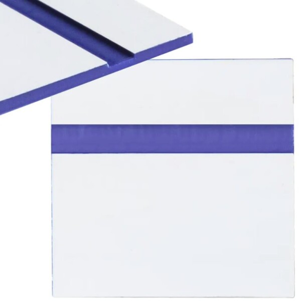 Gravírovací laminát 300 x 200 x 1,3 mm - Bílý, modrý